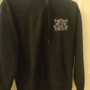 Black Graphic Hoodie